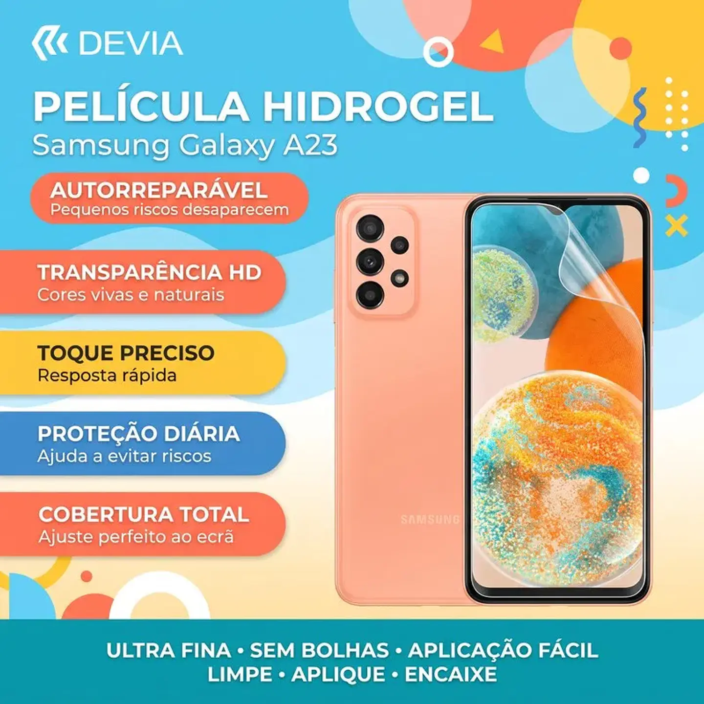 Película Hidrogel DEVIA Samsung A23 / A23 5G | ACM85 1