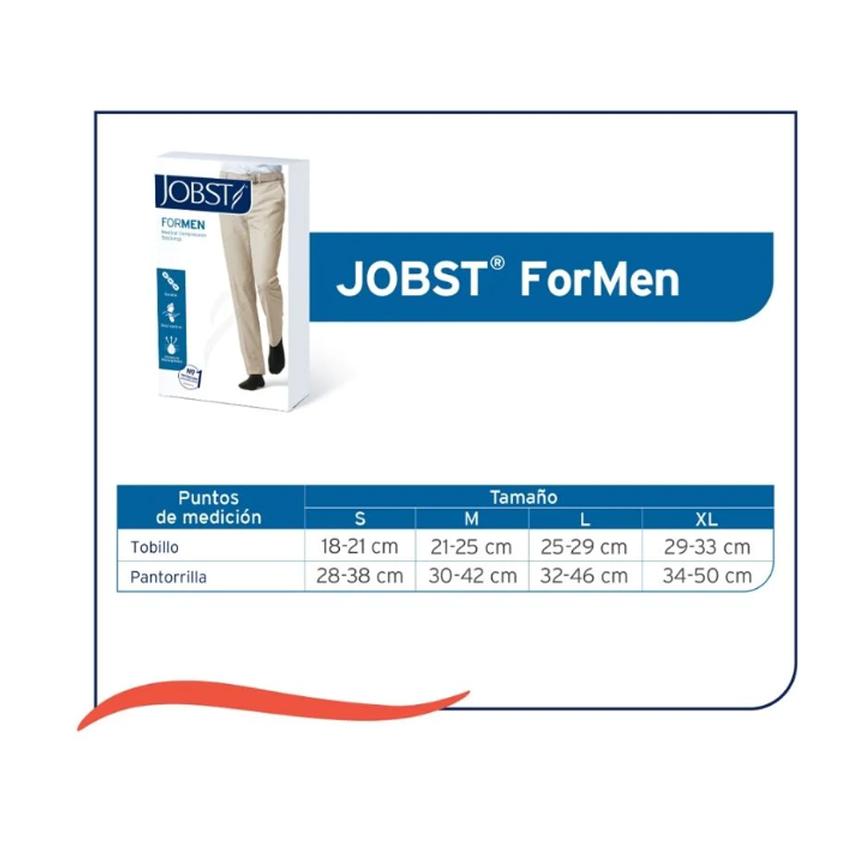 Calcetín de compresión Jobst forMen 20-30mmHg