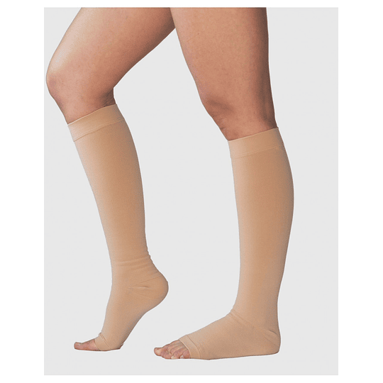 6 medias de compresion de compresión para varices 20-30 punta abierta  calcetines