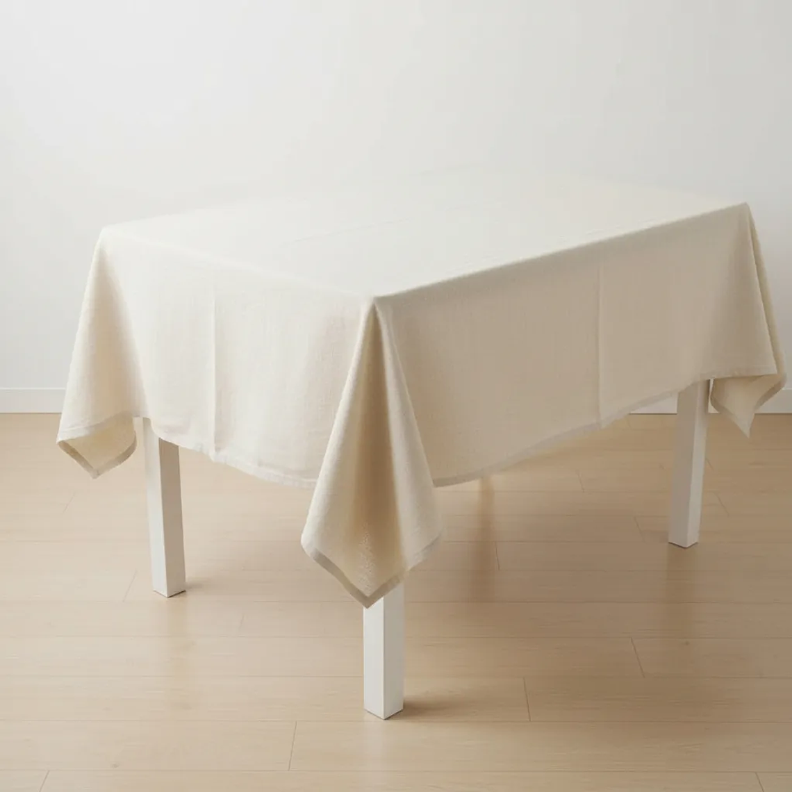 Mantel Cuadrado 150x150cm Algodón Rustico Crea  2