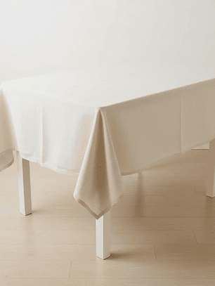 Mantel Cuadrado 150x150cm Algodón Rustico Crea 