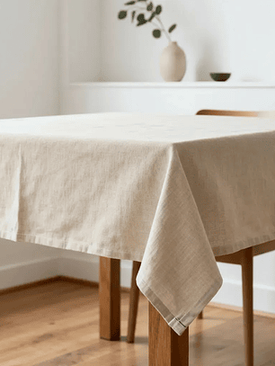 Pack de 5 Manteles Cuadrado 150x150cm Algodón Rustico Crea