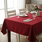 Mantel Rectangular 210×145 Cm Bistrech Rojo Intenso - Miniatura 3