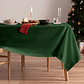 Mantel Rectangular 210×145 Cm Bistrech Verde Oscuro - Miniatura 1