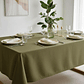 Mantel Rectangular 210×145 Cm Bistrech Verde Oliva - Miniatura 1