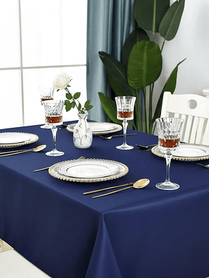 Mantel Rectangular 210×145 Cm Bistrech Azul 