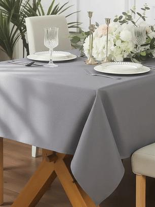 Mantel Rectangular 210×145 Cm Bistrech Gris