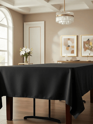 Mantel Rectangular 210×145 Cm Bistrech Negro