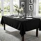 Mantel Rectangular 210×145 Cm Bistrech Negro - Miniatura 1