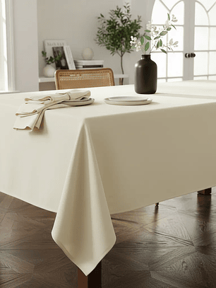 Mantel Rectangular 210×145 Cm Bistrech Crema