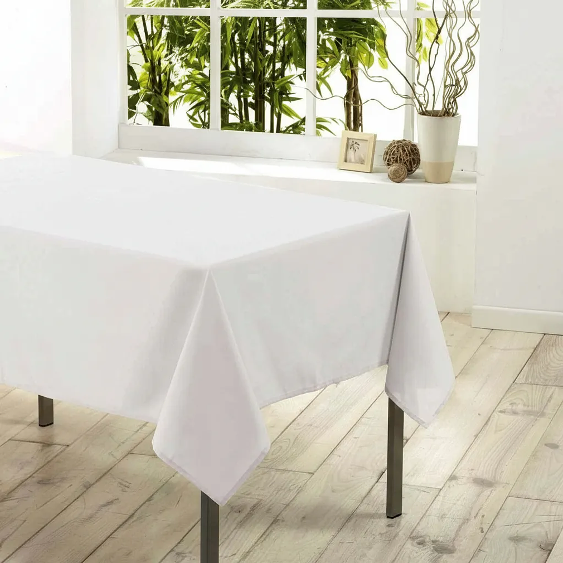 Mantel Rectangular 210×145 Cm Bistrech Blanco 3