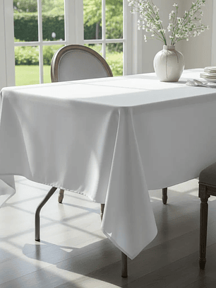 Pack de 5 Manteles Rectangular 210×145 Cm Bistrech Blanco