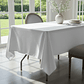 Pack de 5 Manteles Rectangular 210×145 Cm Bistrech Blanco - Miniatura 2