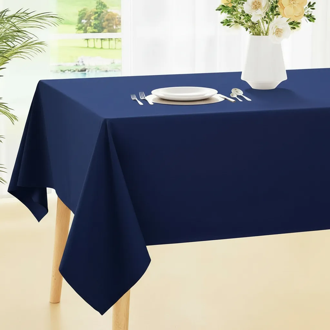 Pack de 5 Manteles Rectangular 210×145 Cm Bistrech Azul 2