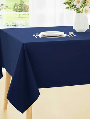 Pack de 5 Manteles Rectangular 210×145 Cm Bistrech Azul