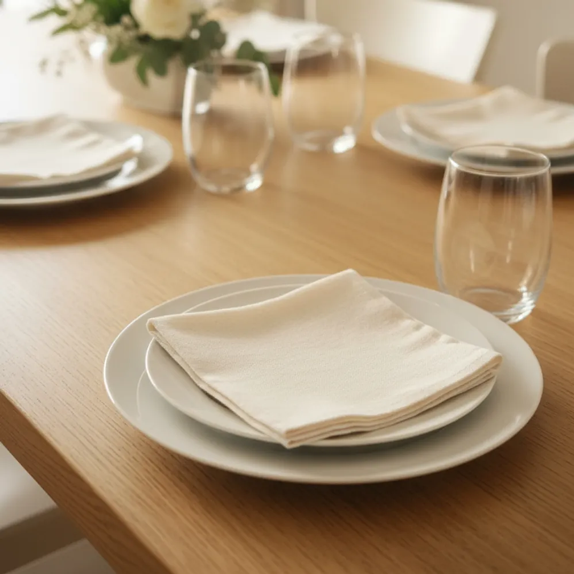 Pack de 4 Servilletas de Tela 30×30 cm Algodón Rustico Crea 1