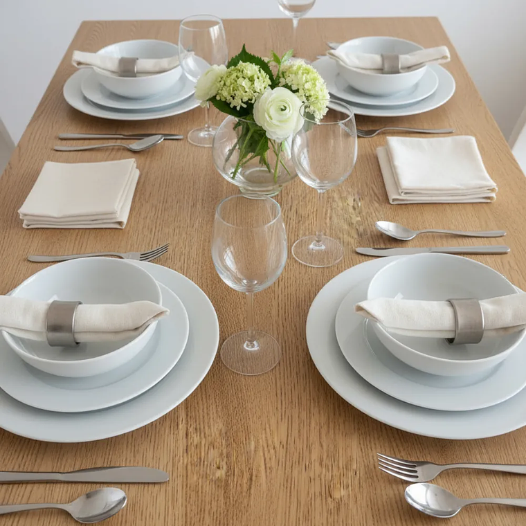 Pack de 4 Servilletas de Tela 30×30 cm Algodón Rustico Crea 2