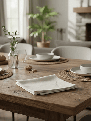 Pack de 20 Servilletas de Tela 30×30 cm Algodón Rustico Crea