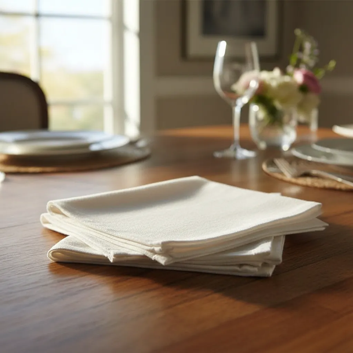 Pack de 100 Servilletas de Tela 30×30 cm Algodón Rustico Crea 2