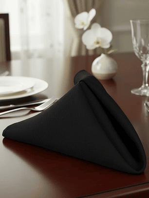 Pack de 100 Servilletas de Tela 30×30cm color Negro