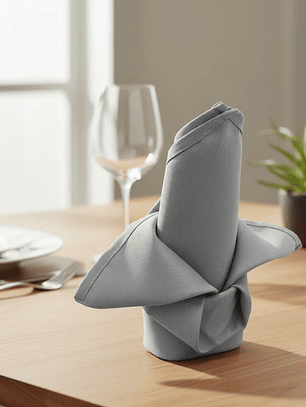 Pack de 4 Servilletas de Tela 30×30cm color Gris 