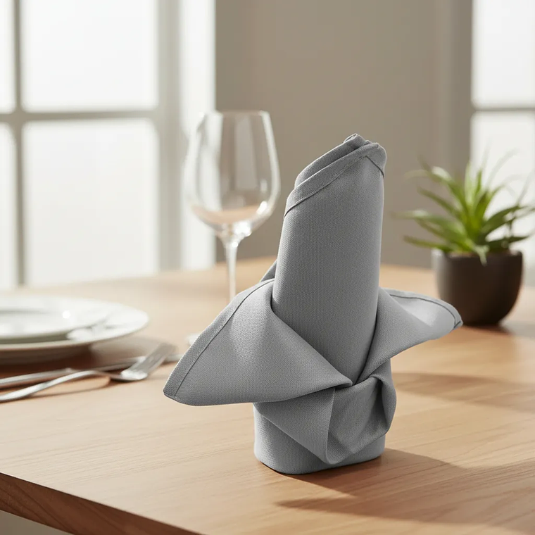 Pack de 100 Servilletas de Tela 30×30cm color Gris 3