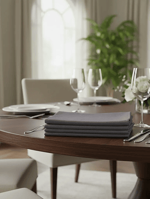 Pack de 20 Servilletas de Tela 30×30cm color Gris