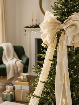 Lazo De Tela Gigante Romatico Decoracion Tela Algodon Crea