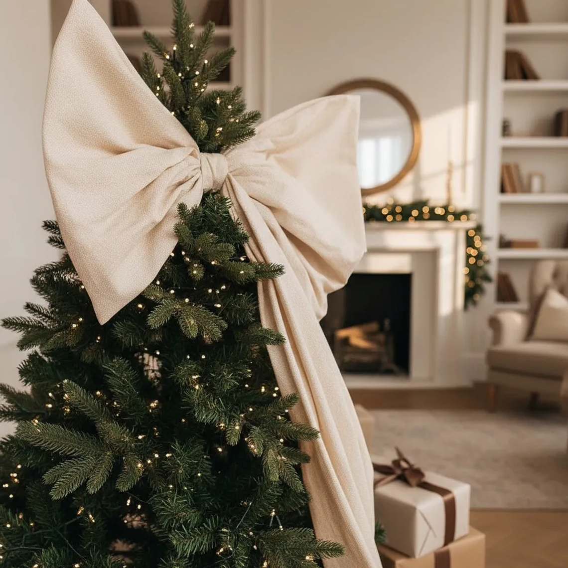 Lazo De Tela Gigante Elegante Decoracion Tela Algodon Crea 1