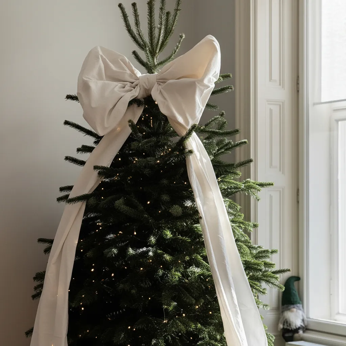 Lazo De Tela Gigante Elegante Decoracion Tela Algodon Crea 2