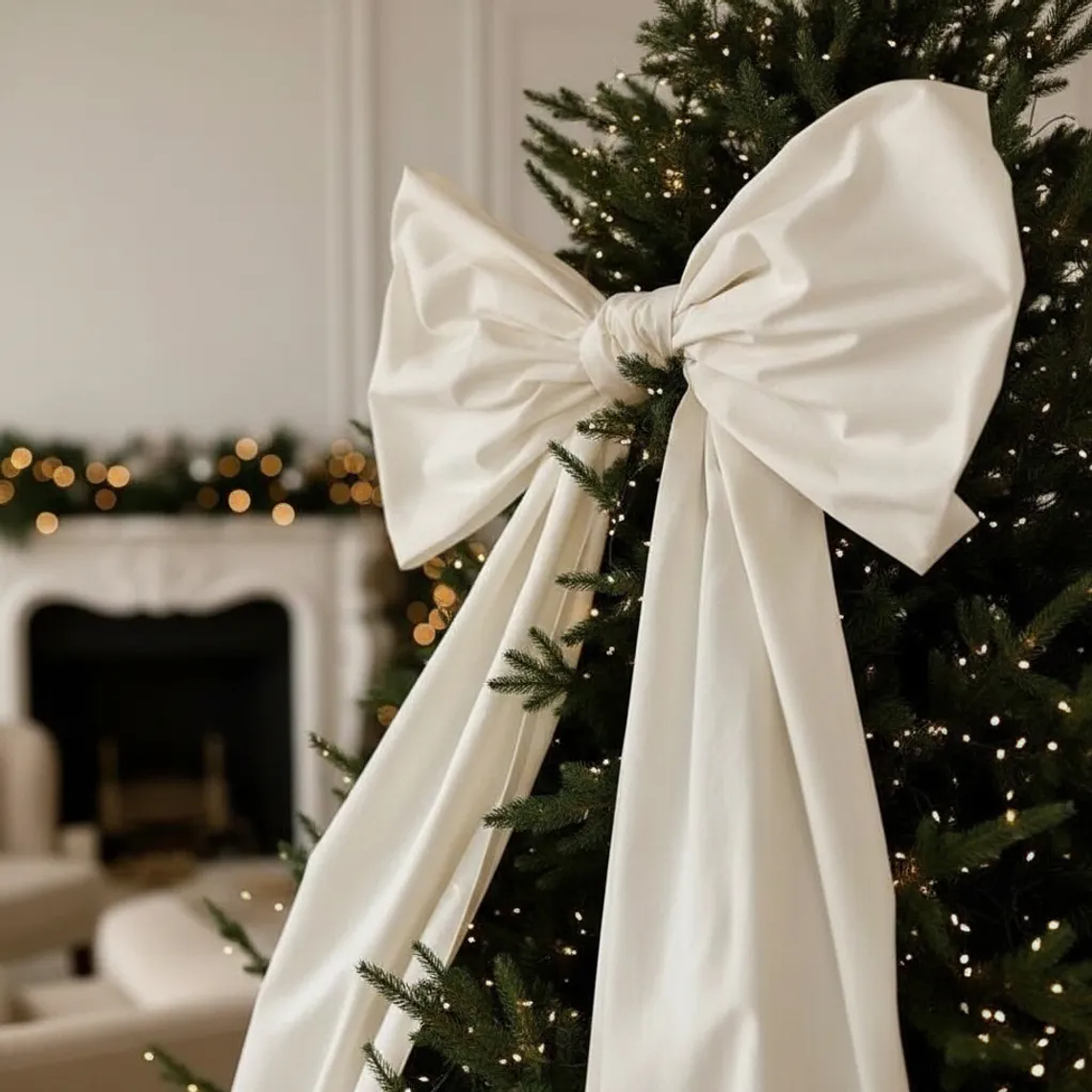 Lazo De Tela Gigante Elegante Decoracion Tela Algodon Crea 3