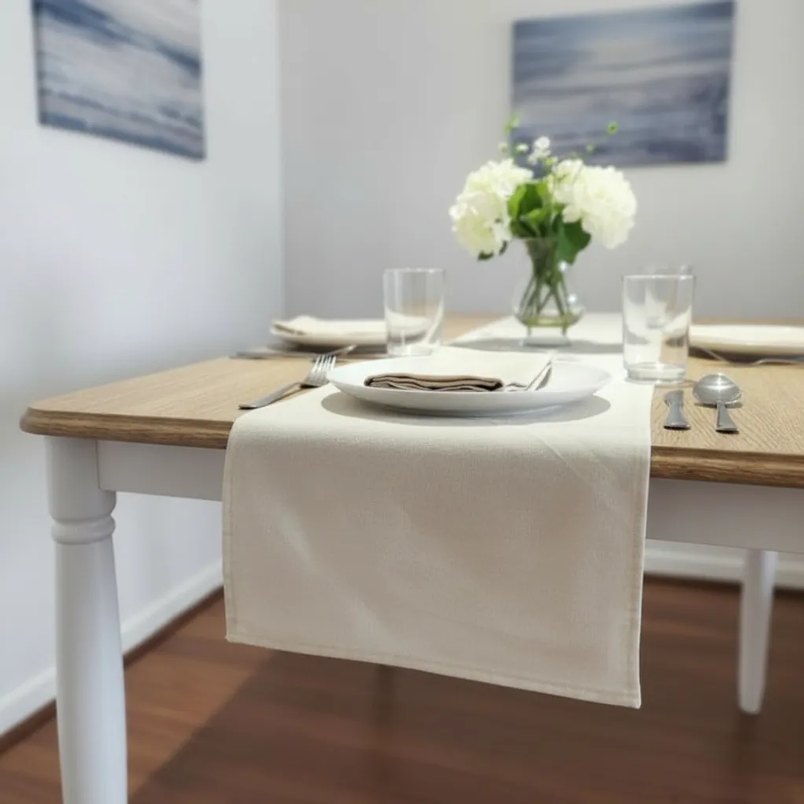 Camino De Mesa 30×160cm Tela Algodón Rustico Crea 3