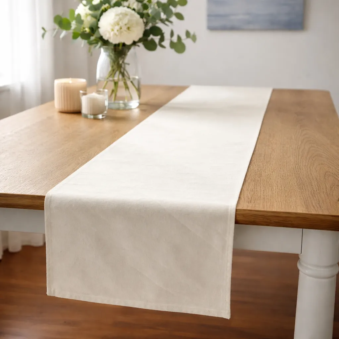 Pack de 10 Caminos De Mesa 30×160cm Tela Algodón Rustico Crea 2