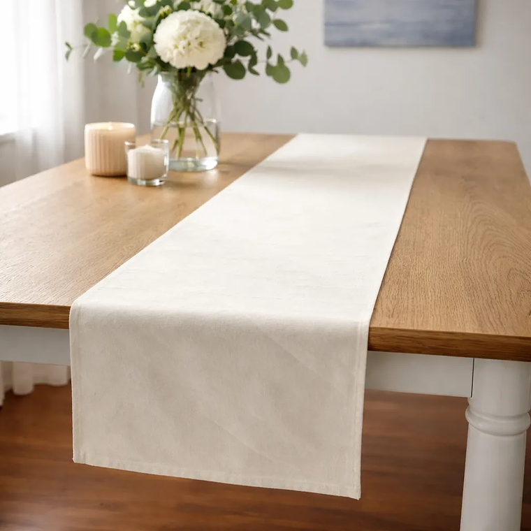 Pack de 10 Caminos De Mesa 30×160cm Tela Algodón Rustico Crea 2