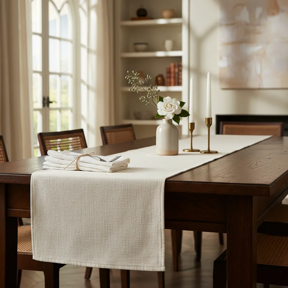 Pack de 10 Caminos De Mesa 30×160cm Tela Algodón Rustico Crea 4