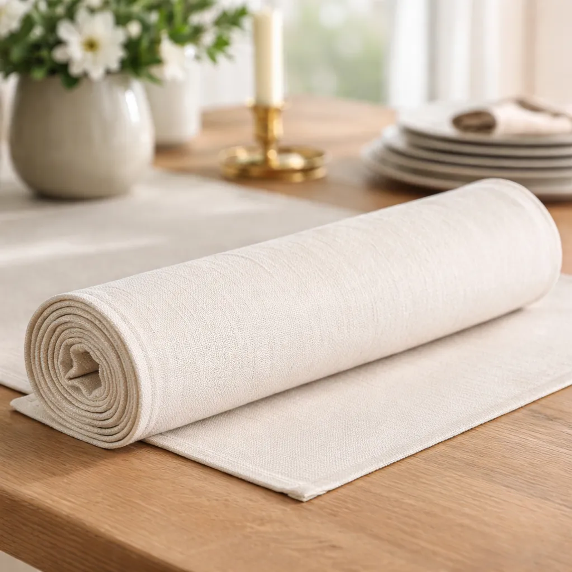 Pack de 10 Caminos De Mesa 30×160cm Tela Algodón Rustico Crea 6