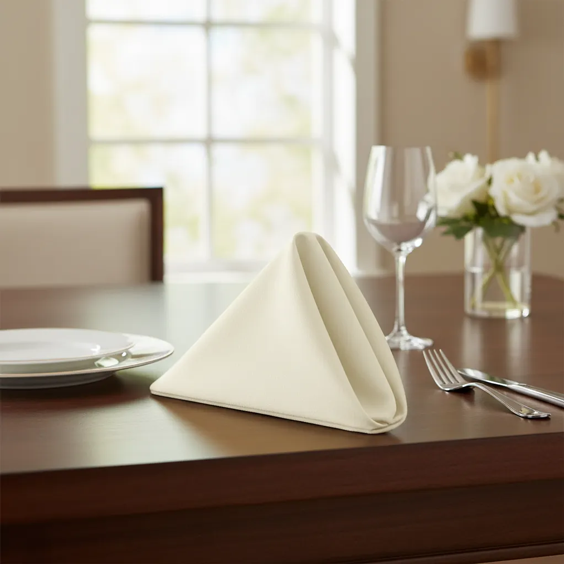 Pack de 4 Servilletas de Tela 30×30cm color Marfil 1