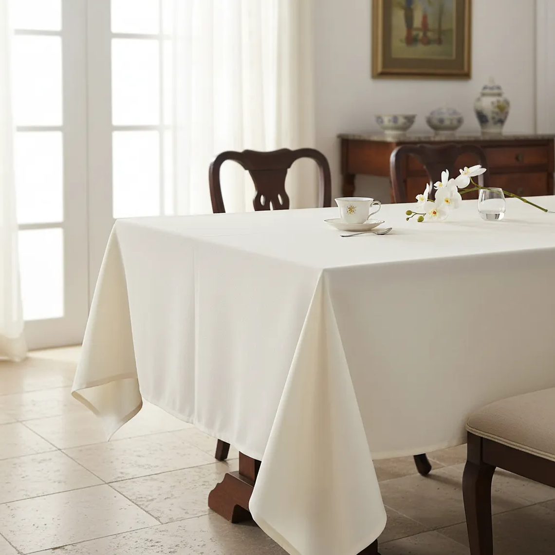 Mantel Rectangular 210×145 Cm Bistrech Marfil 5