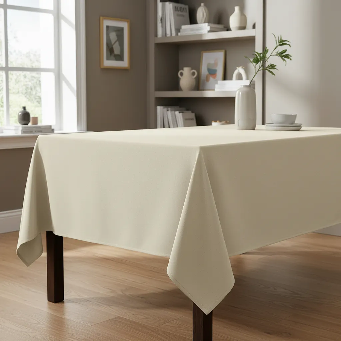 Pack de 5 Manteles Rectangular 210×145 Cm Bistrech Marfil 2