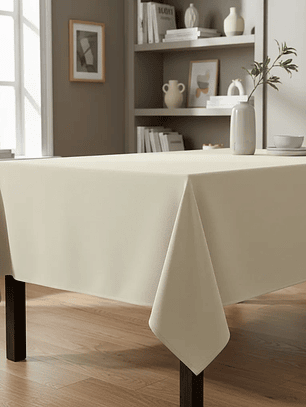 Pack de 5 Manteles Rectangular 210×145 Cm Bistrech Marfil