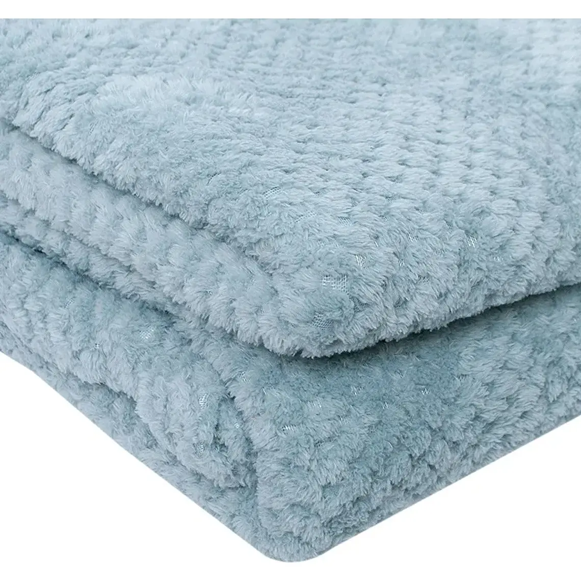 Manta Pop Corn Azul 130x160 Cms Antialergica Ultra Suave 4