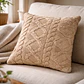 Cojín Con Relleno 45x45cm Con Relieve Rombo Suave Para Sofas - Miniatura 4