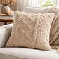 Funda de Cojín 45x45cm Con Relieve Rombo Suave Para Sofas - Miniatura 2