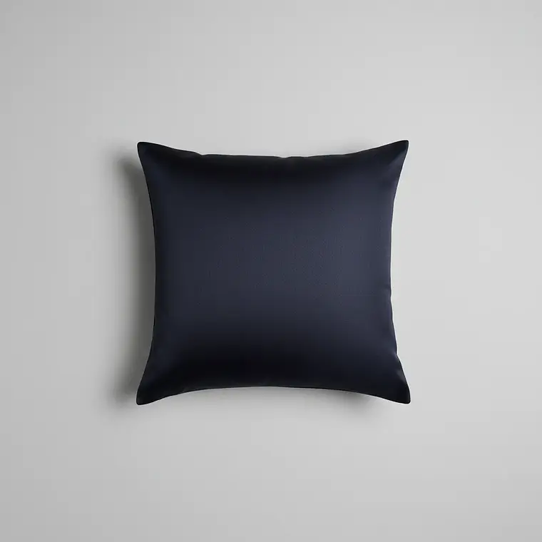 Funda De Cojín 45x45cm Negro Intenso Para Sofas Y Camas 2