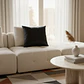 Funda De Cojín 45x45cm Negro Intenso Para Sofas Y Camas - Miniatura 3