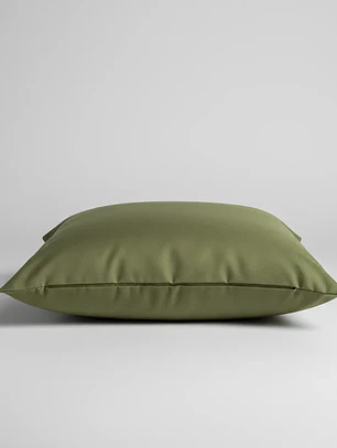 Funda De Cojín 45x45cm Verde Oliva Intenso Para Sofas Y Camas