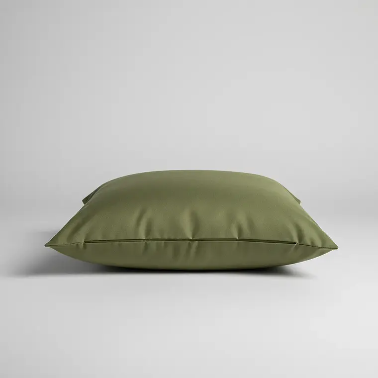 Funda De Cojín 45x45cm Verde Oliva Intenso Para Sofas Y Camas 2