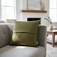 Funda De Cojín 45x45cm Verde Oliva Intenso Para Sofas Y Camas - Miniatura 4
