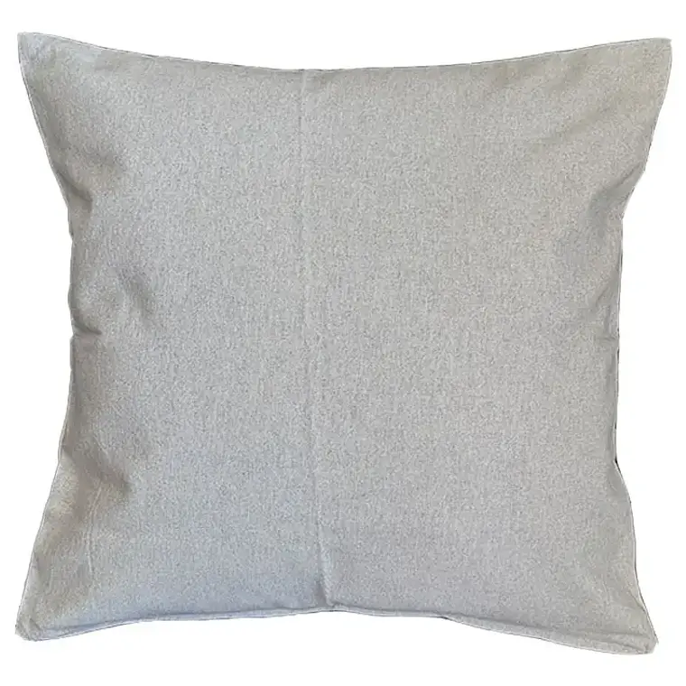 Funda De Cojín 45x45cm Lino Premium Gris Para Sofas Y Camas 2