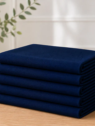 Pack de 5 Manteles Rectangular 210×145 Cm Bistrech Azul